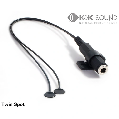 K&K Pickup-Bug External Double Twin Spot Piezo Transducer for Instruments