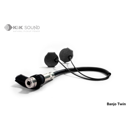 K&K Banjo Twin Pickup System with Multi-Use Endpin Jack and Catamaran Mounting Technique