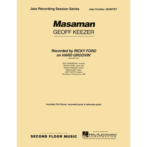 Masaman Quintet Jazz Combo Sfmjc Gr 4-5 (Music Score/Parts)