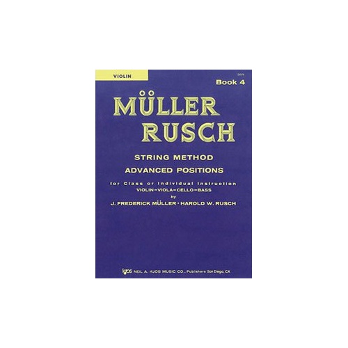 Muller-Rusch String Method Book 4 for Violin - 32 Pages