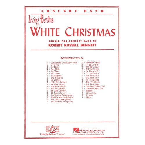 White Christmas Concert Band 4 (Music Score/Parts)