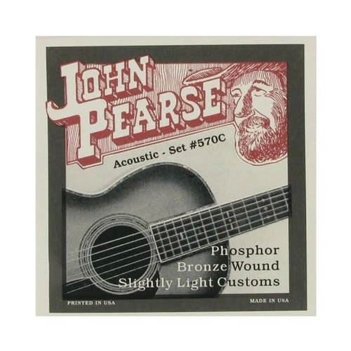 John Pearse 570C Phosphor Bronze Acoustic Guitar Strings 11-52