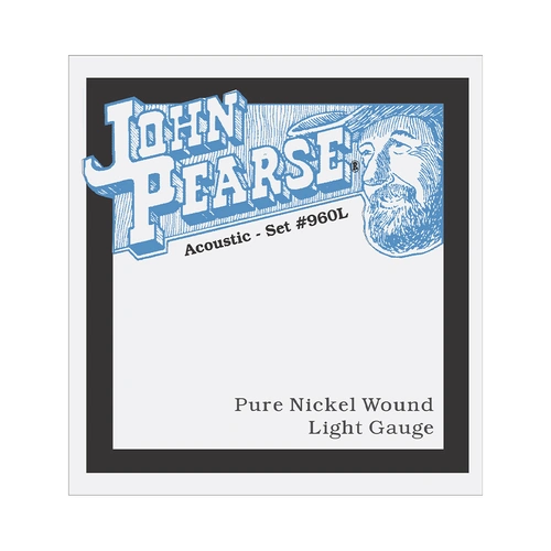 John Pearse 960L Pure Nickel Acoustic Guitar Strings 12-54