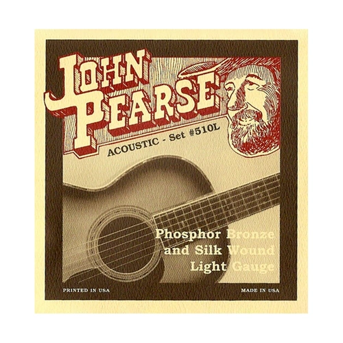 John Pearse 510L Silk & Phosphor Bronze Acoustic Guitar Strings 11-49