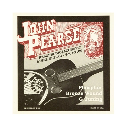 John Pearse 3100 Phosphor Bronze Resophonic Acoustic Guitar Strings 16-59