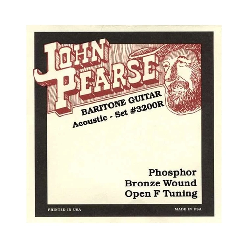 John Pearse 3200R Phosphor Bronze Baritone Guitar Strings 15-68