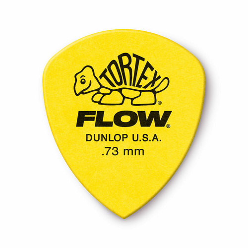 6 x Jim Dunlop Tortex FLOW 0.73MM Gauge Guitar Picks 558R Plectrums