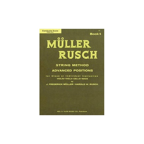 Muller-Rusch String Method Book 5 - Score/Piano Accompaniment