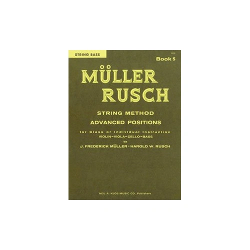 Muller-Rusch String Method Book 5 for Double Bass