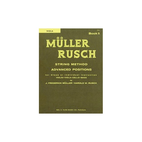 Muller-Rusch String Method Book 5 for Viola