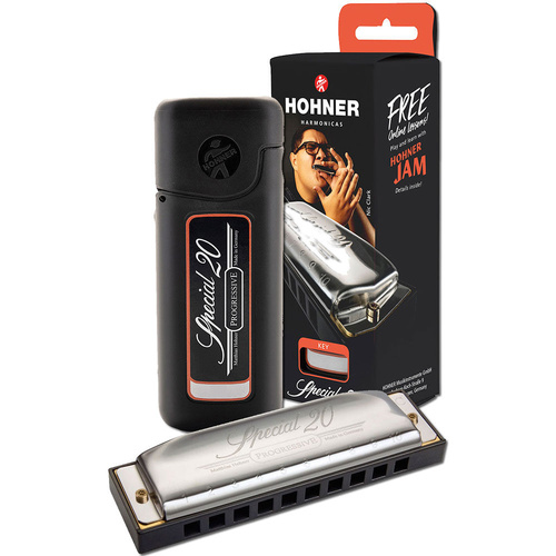 Hohner Special 20 Harmonica in Key of F - Progressive Series