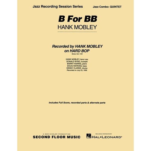 B Flat For Bb Quintet 2 Horns Plus Rhythm (Music Score/Parts)