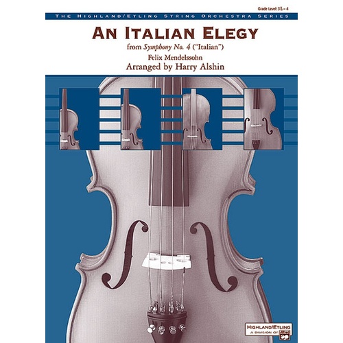 Italian Elegy From Symp No 4 String Orchestra Gr 4