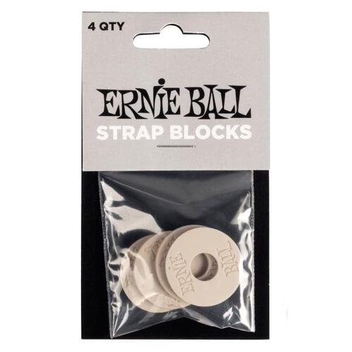 Ernie Ball Strap Blocks 4pk - Gray