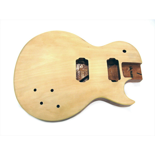 Guitar Body Arched Maple Veneer Top Sanded & Sealed