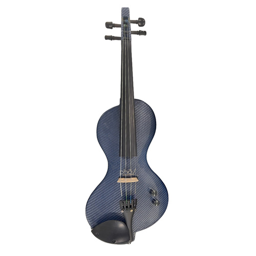 Phos Electric Violin with Case - Shadow Preamp - Carbon-Patterned Black