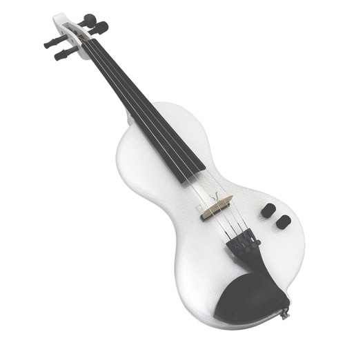 PHOS Electric Violin with Case - Shadow Active Preamp - Textured White