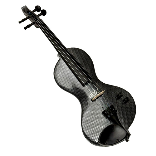 PHOS Electric Violin with Shadow Active Preamp - Textured Black, Case Included