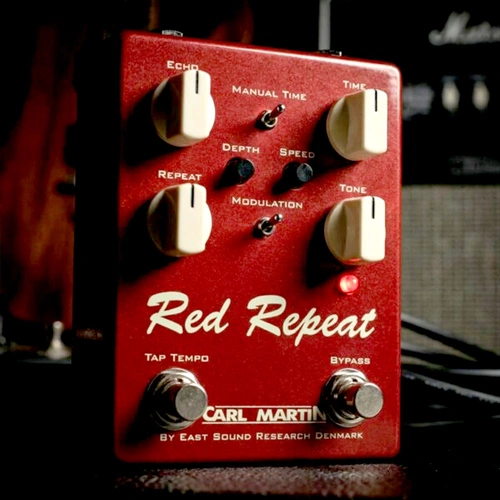 Carl Martin Red Repeat 2016 Edition Analog Delay Guitar Pedal with Tap Tempo