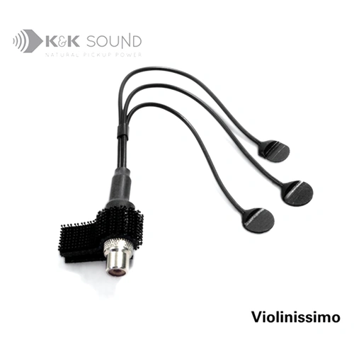 K&K Violin Triple Pickup Violinissimo with Dual-Lock Velcro Adhesive