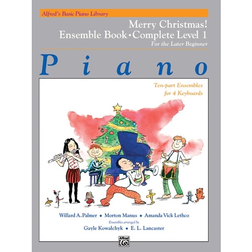 Alfred's Basic Piano Library (ABPL) Merry Christmas! Ensemble Complete Book 1