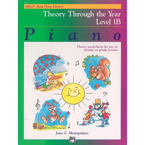 Alfred's Basic Piano Library (ABPL) Theory Through The Year Book 1B