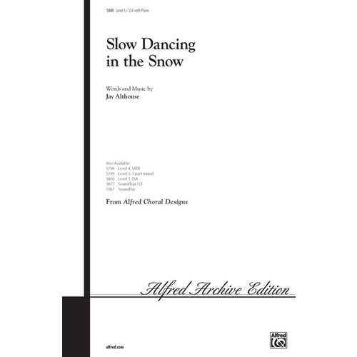 Slow Dancing in Snow SSA Choral Sheet Music