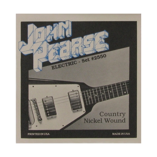 John Pearse 2550 Nickel Electric Guitar Strings 10-52 EZ Bend Country