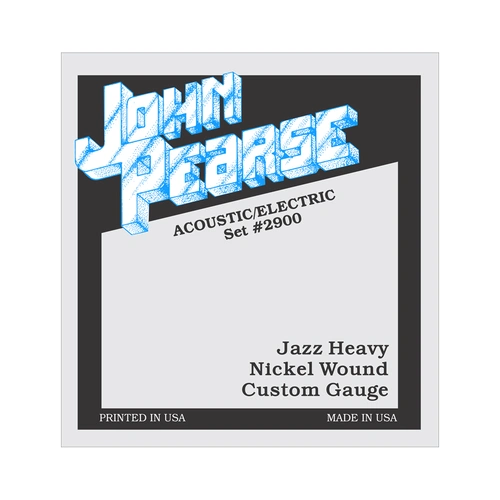 John Pearse 2900 Nickel Acoustic/Electric Jazz Guitar Strings 13-56 Heavy Gauge