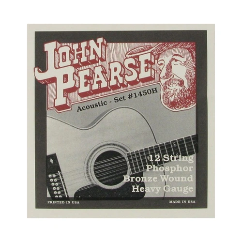 John Pearse 1450H Phosphor Bronze 12-String Acoustic Guitar Strings C# 13-56