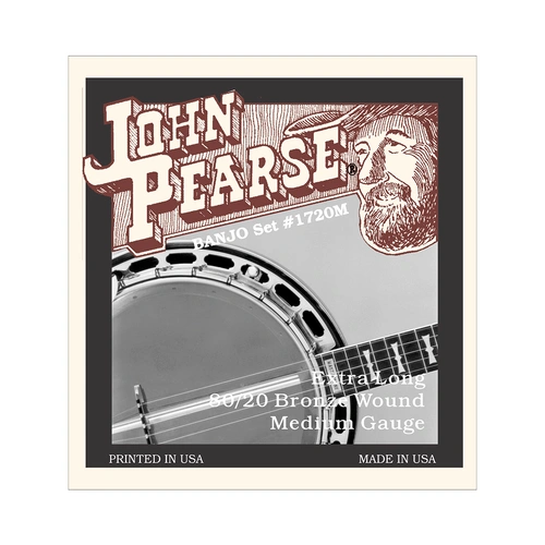John Pearse 1720M 80/20 Bronze Long-Neck Banjo String Set (10-23)