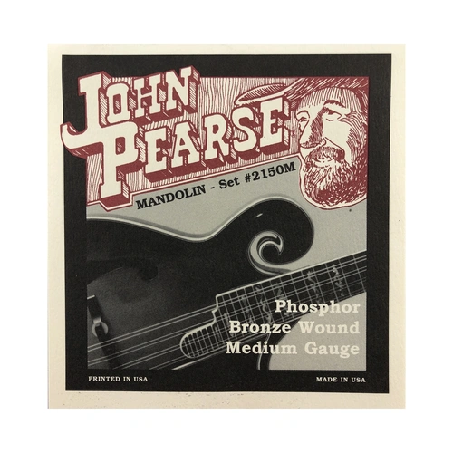 John Pearse 2150M Phosphor Bronze Mandolin Strings 11-40, Gauges .011 to .040
