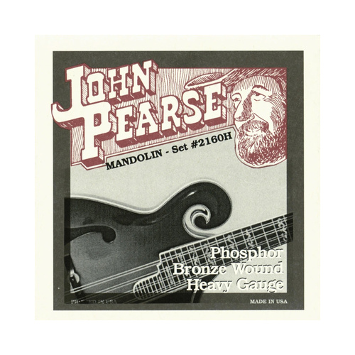 John Pearse 2160H Phosphor Bronze Mandolin Strings 12-40 Gauge