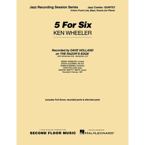 5 For Six Jazz Combo Score/Parts