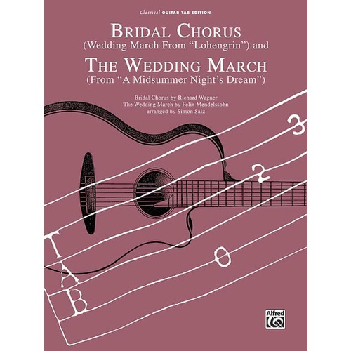Bridal Chorus and Wedding March Guitar Tab Sheet Music