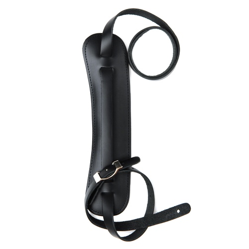 Planet Waves Shoulder Pad Leather Guitar Strap, Black
