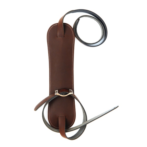 Planet Waves Shoulder Pad Leather Guitar Strap, Cognac
