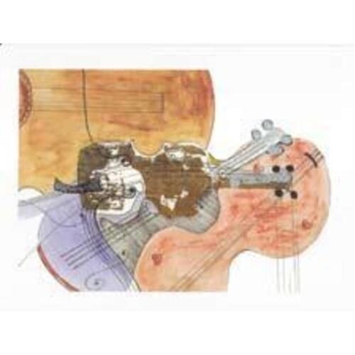 Greeting Cards Four Strings (Pack Of 5) 