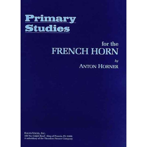 Horner - Primary Studies For French Horn Book