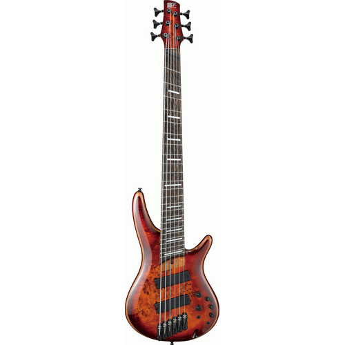 Ibanez SRMS806 BTT Electric 6-String Bass (Brown Topaz Burst)