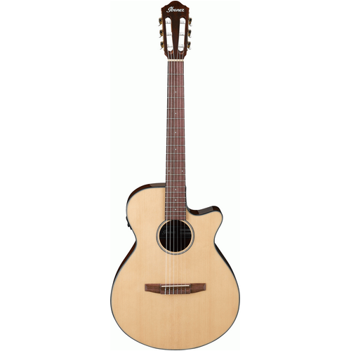 Ibanez AEG50N Classical Guitar w/ Cutaway & Pickup (Natural High Gloss)
