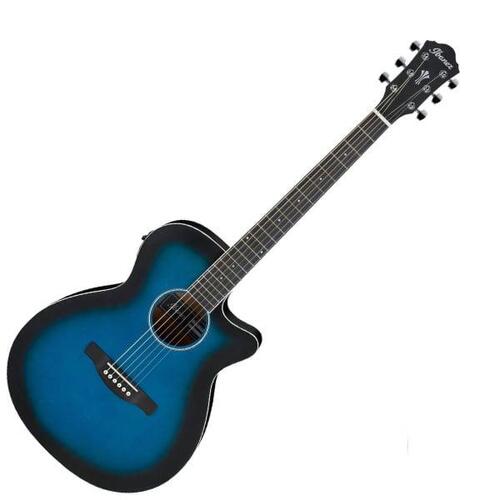 Ibanez AEG7 TBO Acoustic-Electric Guitar - Transparent Blue Sunburst