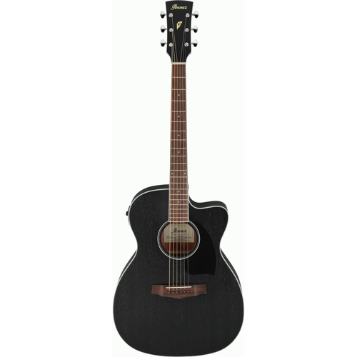 Ibanez PC14MHCE WK Electric Guitar in Weathered Black, Grand Concert Body