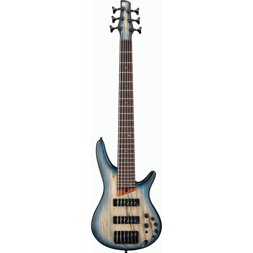 Ibanez SR606E CTF Electric 6-String Bass Cosmic Blue Starburst Flat