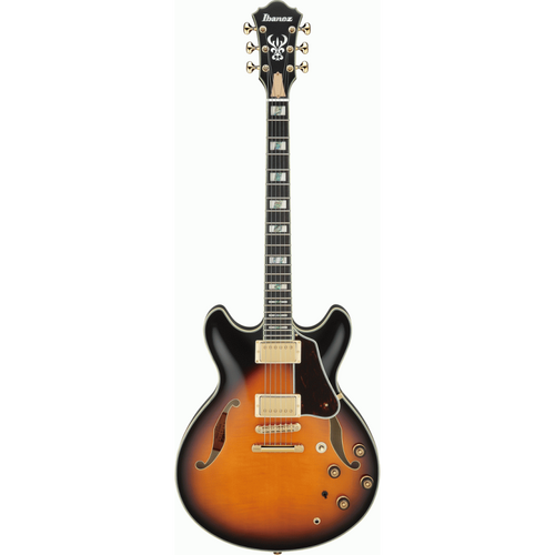Ibanez AS2000 BS Prestige Electric Guitar with Case - Brown Sunburst