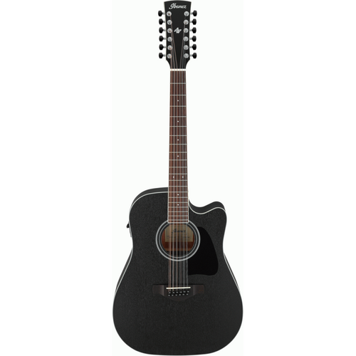 Ibanez AW8412CE WK 12 String Acoustic Guitar in Weathered Black
