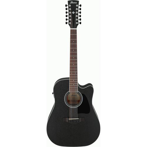 Ibanez AW8412CE WK 12-String Acoustic Guitar in Weathered Black