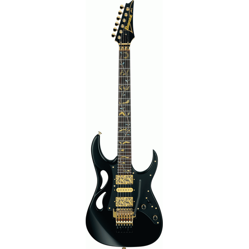 The Ibanez PIA3761 XB Steve Vai Electric Guitar W/Case (Onyx Black)