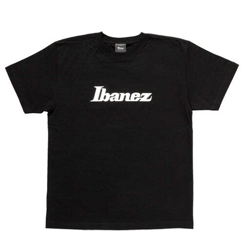 Ibanez IBAT007M Black T-Shirt White Logo Medium
