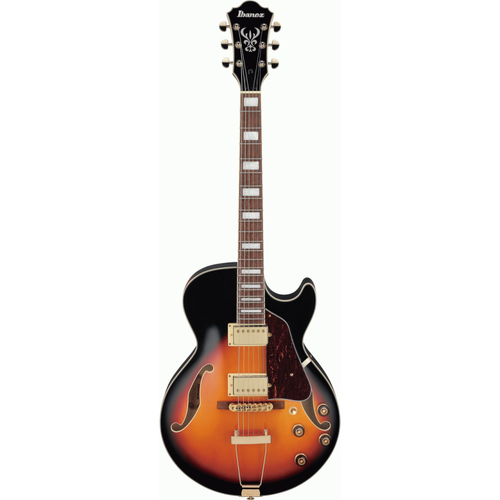 Ibanez AG75G BS Artcore Guitar - Full Hollow Body, Slightly Smaller Profile, Warm Sound